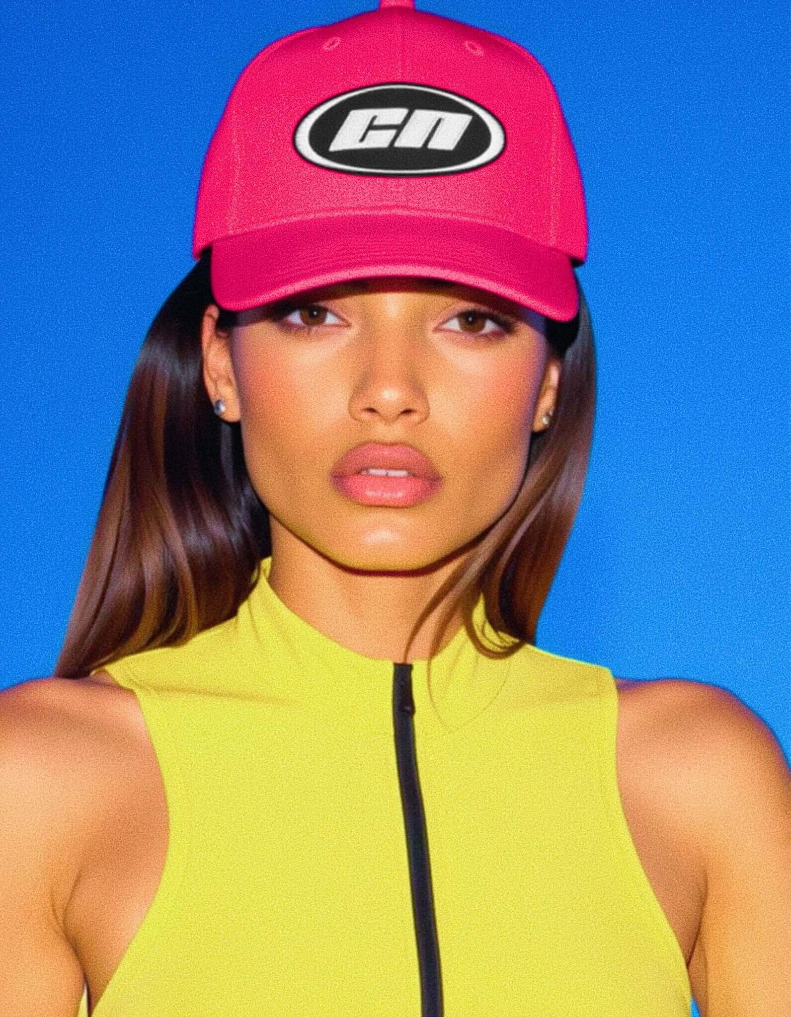 Dad Cap – Classico cappello regolabile in cotone, rosa acceso