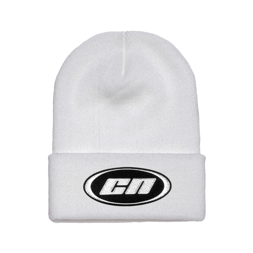 Berretto con risvolto – Cappello invernale morbido lavorato a maglia, bianco