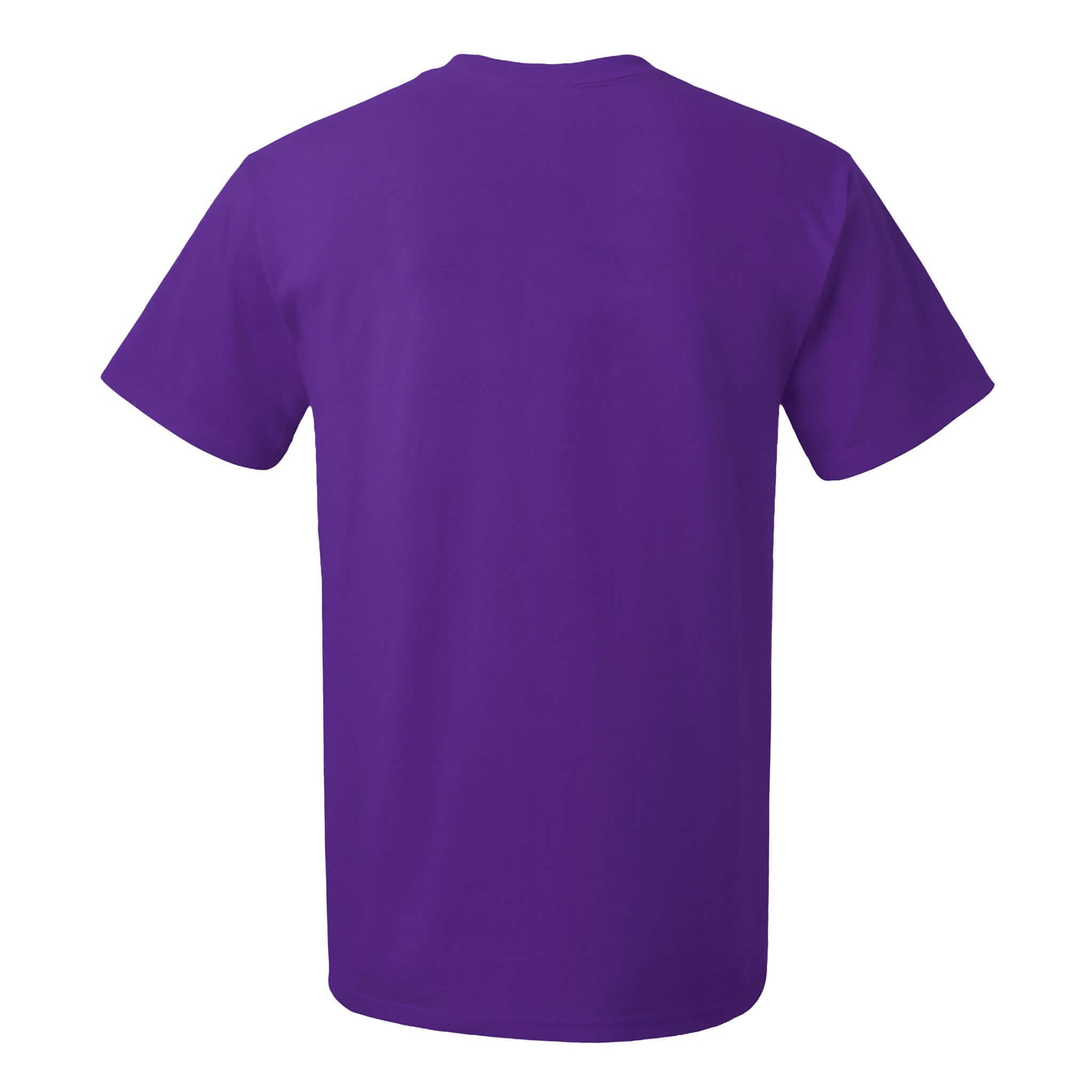 クルーネックコットンTシャツ - クラシックフィット、ディープバイオレット