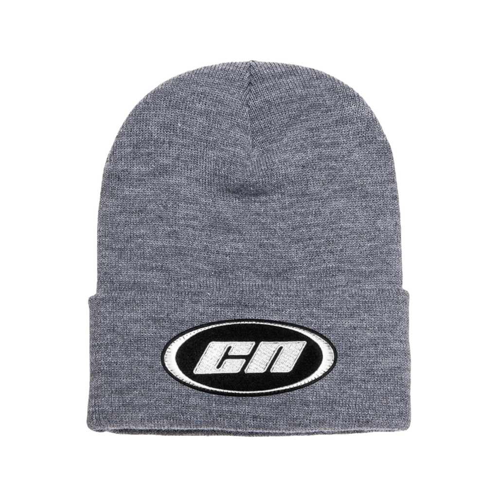Berretto con risvolto – Cappello invernale in morbida maglia, grigio mélange