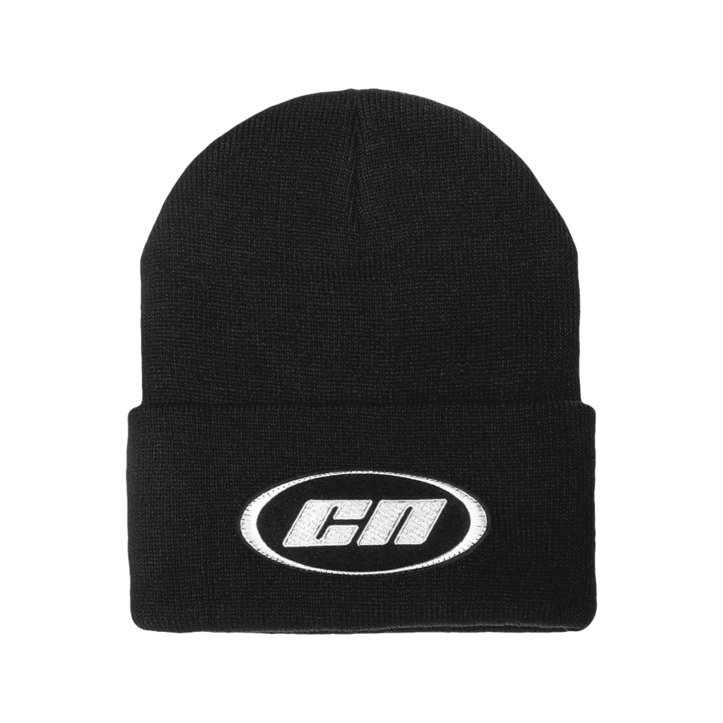 Berretto con risvolto – Cappello invernale in morbida maglia, nero