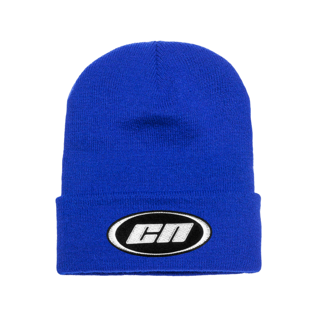 Berretto con risvolto – Cappello invernale in maglia morbida, blu reale